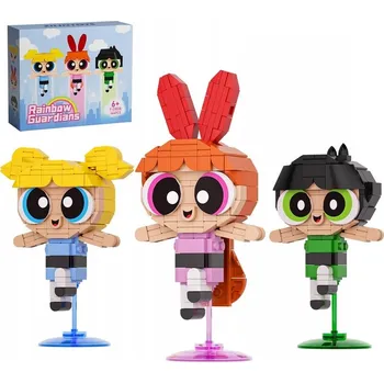 ostatní stavebnice Stavebnice 3v1 Power Girls 464 dílů. Figurka Blossom a Bubbles