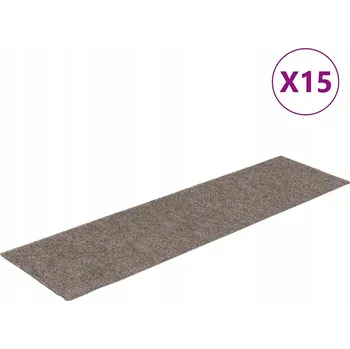 Rohožka Béžová rohožka na schody 76 x 20 cm, protiskluzová, 15 ks