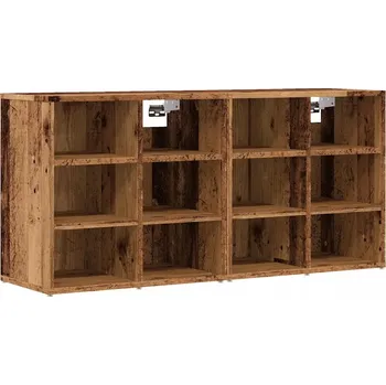 Botník Botník v barvě staré dřevo 52 x 30 x 50 cm, 12 přihrádek