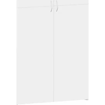 Bílá botník 80 x 35,5 x 180 cm z dřevěného kompozitu