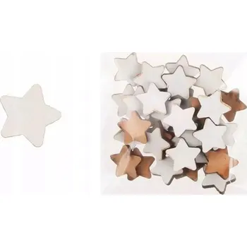 Vánoční dekorace DŘEVĚNÉ DEKORACE 3 6 KS MALÁ HVĚZDA