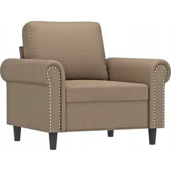 Křeslo Křeslo cappuccino z umělé kůže 92 x 77 x 80 cm, moderní design