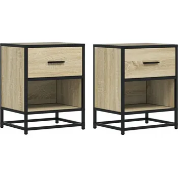 Noční stolek Noční stolky dub sonoma 40 x 31 x 50 cm, 36,5 x 31 x 17 cm, 1 šuplík