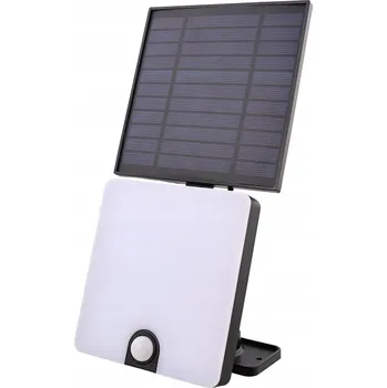 Solární LED halogenový reflektor s pohybový detektor 800 lm IP44 27,5x14x5,8/11,9 cm