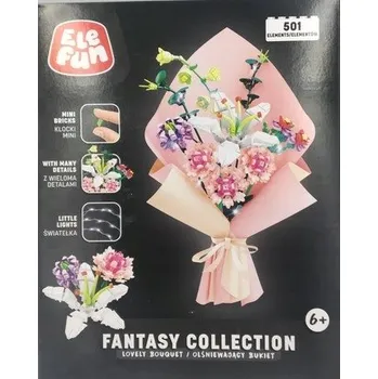 ostatní stavebnice STAVEBNICE ELEFUN FANNTASY COLLETION OSLNIVÝ KVĚT 501 DÍLKŮ
