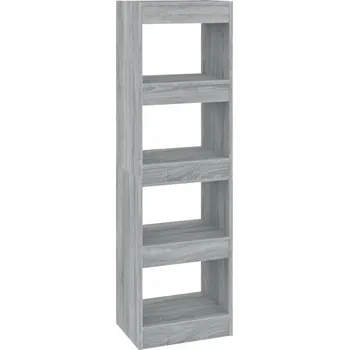 Knihovna Regál šedý dub sonoma 40 x 30 x 135 cm s přihrádkou