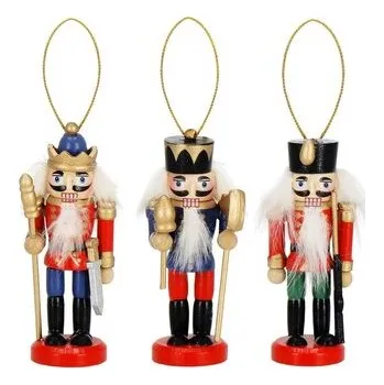 Vánoční ozdoba Sada Louskáčků - Vojáci ve zbroji 8cm 3ks, vánoční ozdoby