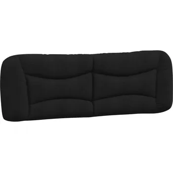 Polštář Polštář Hvar čelo 170x15x48 cm, černý, polyester tkanina