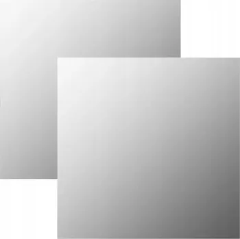 Zrcadlo Nástěnné Zrcadlo 60 x 60 cm, sklo, minimalistický design, 2 kusy