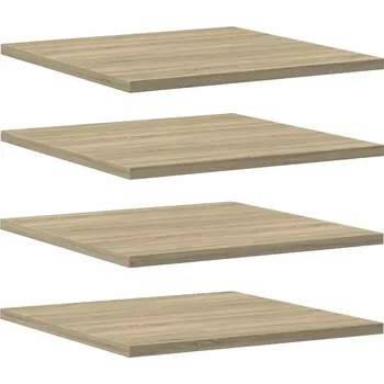 police Police na knihy dub sonoma 40 x 40 x 1,5 cm, 4 ks