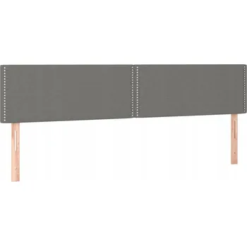 Čelo postele tmavě šedé 160 x 5 x 78/88 cm, nastavitelná výška