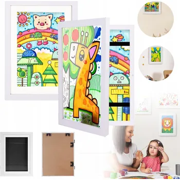 Obraz 2 KS OTEVÍRACÍ UMĚLECKÝ RÁMEČEK NA OBRÁZKY, KRESLENÍ, FOTKY A4 S ÚLOŽNÝM PROSTOREM