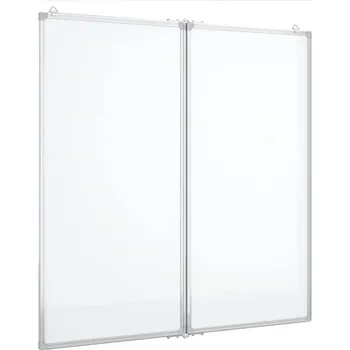 Kancelářský nábytek Skládací magnetická tabule bílá 80 x 80 x 1,7 cm