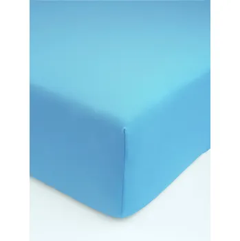 Prostěradlo Jersey prostěradlo do postýlky s elastanem Deluxe 60 × 120 cm – světle modré