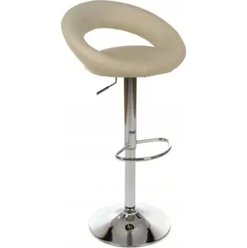 Barová židle Barová Židle F.H. Angel odstíny béžové 102 cm umělá kůže