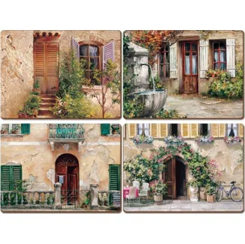 prostírání Cala Home Tuscan korkové podložky na stůl 29 x 40 cm 4 ks