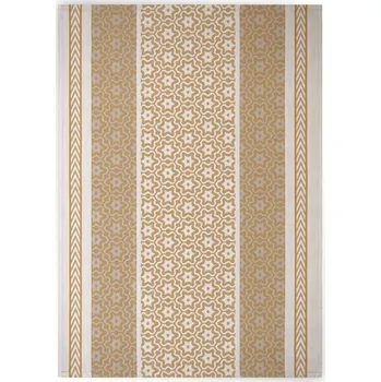 Utěrka Bavlněné kuchyňské utěrky 50x70 hadřík GOTS ZWOLTEX marsala/zlatá