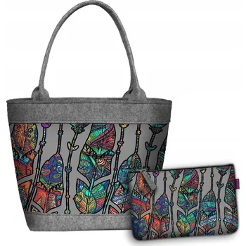 Kabelka Bertoni shopper kabelka polyester vícebarevná