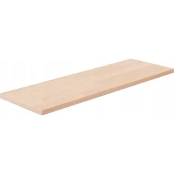 police Expozicní police z masivního dubového dřeva 60 x 20 x 1,5 cm, hnědá