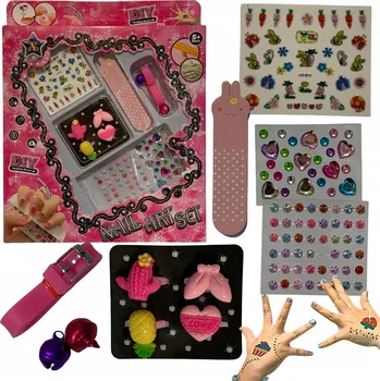 kreativní sada KREATIVNÍ SADA NA ZDOBENÍ NEHTŮ + SAMOLEPKY