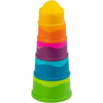Senzorická pyramida Fat Brain Toys Dimpl Stack FA293, vícebarevná