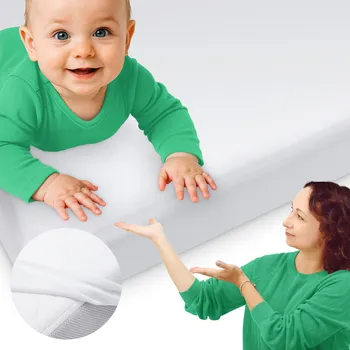 Prostěradlo Prostěradlo 100x200 cm do postýlky bílé Tencel s gumou Premium Fizjomax