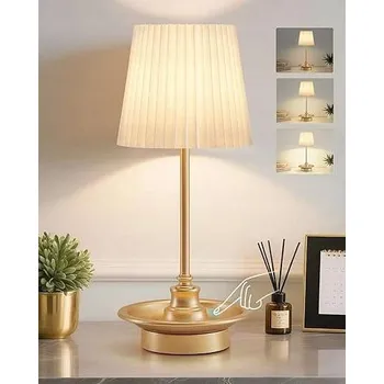 Lampička LED stolní lampa bezdrátová s 3 úrovněmi jasu, napájená bateriemi