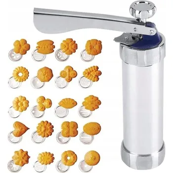 Strojek na cukroví Brunbeste kovový s vyměnitelnými nástavci