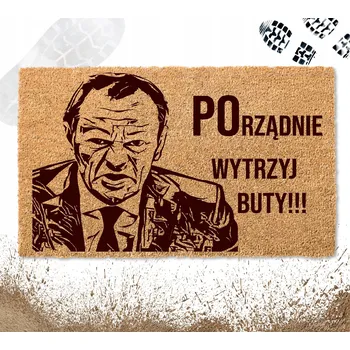 ROHOŽKA PŘED DVEŘE "Pořádně si otři boty" TUSK 40X60