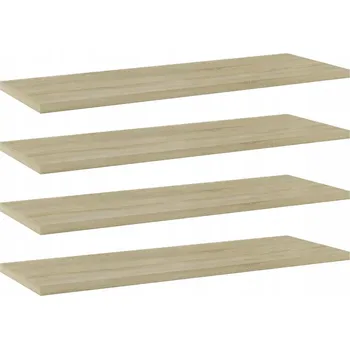 police Police na knihy dub sonoma 60 x 20 x 1,5 cm, 4 ks