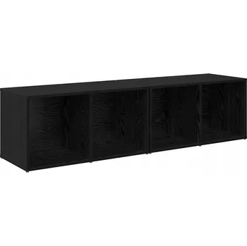 Televizní stolek Sada TV skříněk 2 ks Černý Dub 37 x 35 x 72 cm