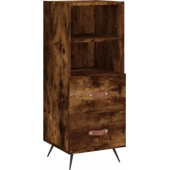 Koupelnový nábytek Boční skříňka dub 34,5x34x90 cm, kovové nohy