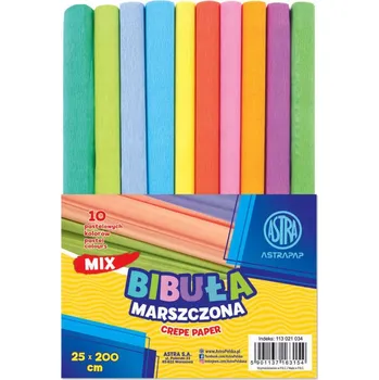 Prostěradlo Astra krepový papír, 10 barev, 25 x 200 cm