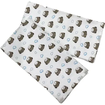 Plena Látková plena 70x70 Méďa srdíčko (balení 5 ks)