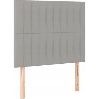 Čelo postele světle šedé 100 x 5 x 118/128 cm, nastavitelná výška