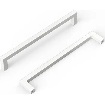 Nábytkové kování Nábytková úchytka reling pro zásuvky bílá z nerezové oceli 160mm 10 kusů