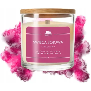 Svíčka Sójová vonná svíčka Crystal Noir Big Nature