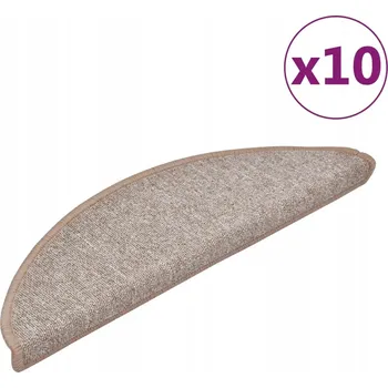 Nášlap na schod Protiskluzové Nášlapy na schody z tuftovaného PP, 56x17x3 cm, světle hnědé