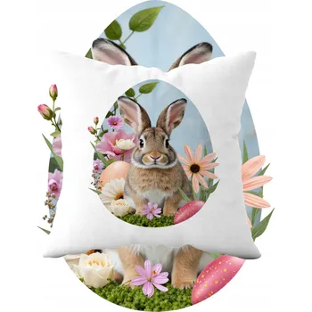 Povlak na dekorativní polštářek Povlak na polštář s filmovým, herním, knižním, komiksovým a hudebním motivem Velikonoce svátky jara zajíc jaro povlak na polštář květiny velikonoční pro domácí výzdobu dárek sada povlaků na polštáře 39 x 39 cm