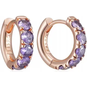 Náušnice Náušnice pozlacené náušnice zlaté kroužky růžové zlato pr.585 obruče