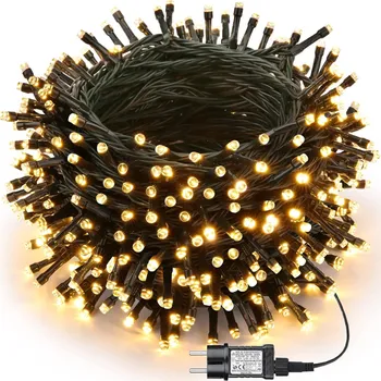 Vánoce Joomer vánoční osvětlení na stromeček 40 m 400 LED venkovní IP65 bílá teplá 8 programů