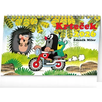 Kalendář NOTIQUE Stolní kalendář Krteček 2026, 23,1 x 14,5 cm