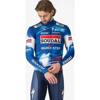 Cyklistické oblečení Cyklo dres s dlouhým rukávem Castelli Pro Thermal Mid Velikost: XXL Quick-Step
