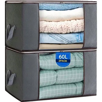 Úložný box X2 Úložný box na oblečení, organizér do skříně, kontejnery 60L