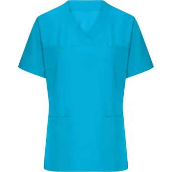 Dámská halenka James & Nicholson (Daiber) Dámská strečová zdravotnická halena JN3103 - Tyrkysová | XS