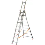 Facal ATLANTA Trojdílný víceúčelový hliníkový žebřík Počet příček / složená délka (m): 12+12+12 / 3,42