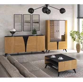 Obývací stěna ML meble Obývací stěna Toscania 3 LED osvětlení: Včetně LED osvětlení