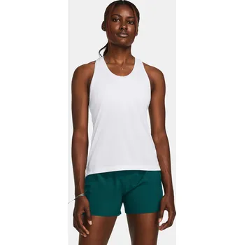 Dámské oblečení Dámské tílko Under Armour UA Launch Singlet 1382436-100 Bílá XS