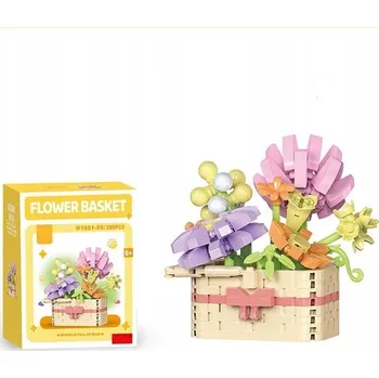 ostatní stavebnice STAVEBNICE FLOWER BASKET - KOŠ S KVĚTINAMI - 298 dílů