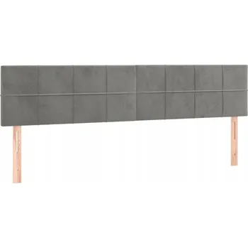 Čelo postele sametové nastavitelné tmavě šedé 180 x 5 x 78/88 cm